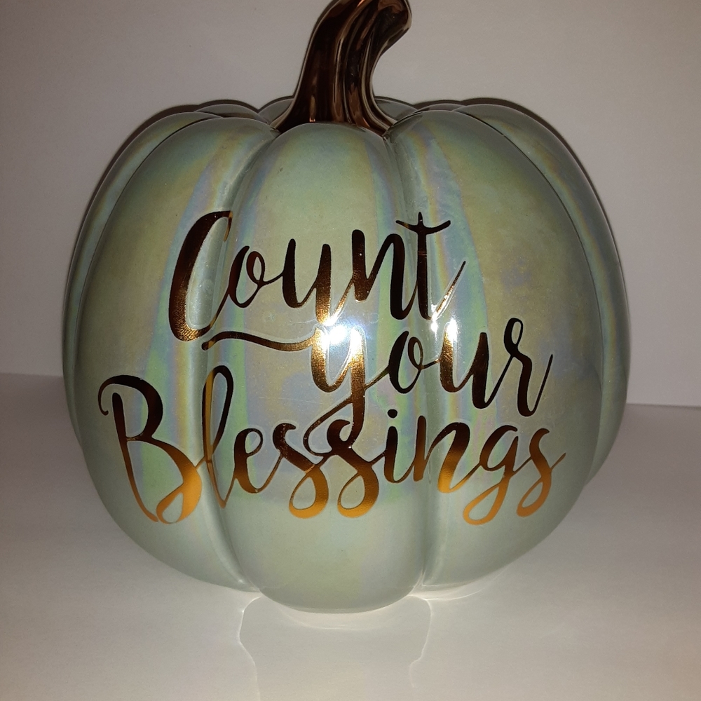 Large Ceramic Pumpkin - Picture 5 of 7